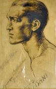 1922 Georges Carpentier World Light Heavyweight Champion Boxing Signed Portrait - signed by the
