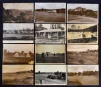 12x various English golf club and golf links postcards from early 1900's onwards to incl 3x