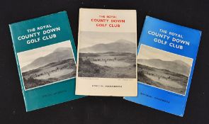 Irish Golf Club Handbooks - 3x The Royal County Down Golf Club by A.C. Jones - one inscribed