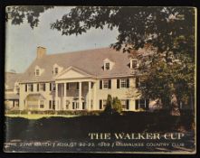 1969 Official Walker Cup golf programme - 22nd match played at Milwaukee Golf Country Club 76pp., in