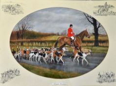 M. J. Paskin 'Albrighton Woodland' Original Drawing a mix media style of pastel/watercolour in