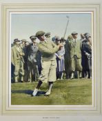 Ashmore, Peter J (1923-) BOBBY JONES 1930 Golf Grand Slam- watercolour signed by the artist -