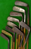 10x assorted blade putters to incl Geo Gadd 19th Hole Model, Spalding Hammer Brand, Accurate wry