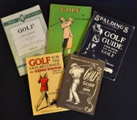 Golf Instruction books from 1910 onwards with decorative wrapper to incl