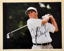 Tom Watson - large signed press photograph with Watson holding the Claret Jug mf&g 17.5 x 13.5
