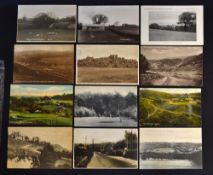 12x various English golf club and golf links postcards from early 1900's onwards to incl Cuckfield