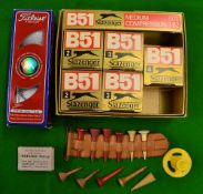 Collection Slazenger and Titleist unused golf balls and tees - to incl 5x Slazenger B51 individually
