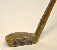 St Andrews Golf Co Northwood Model Zo Zo style brass mallet head putter with steel face insert - and