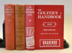 Golfer's Handbooks (3) - 1947, '48, and '51 - all in the original red cloth boards (some fading) -