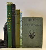 Golf Instruction books from 1920's onwards (5) to incl Harry Vardon