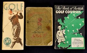 Early Golf Course Travel Guides from 1913 onwards to incl rare John Heywoods