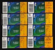 8x 2003 Rugby World Cup Opening Ceremony and group stage match tickets - to incl 2x Australia v