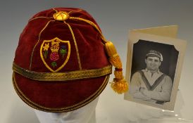 British Isles Rugby League Players Cap - presented to Derek 