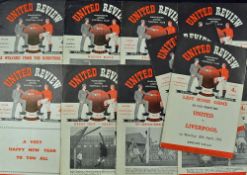 1952/53 Manchester United home match programmes to include Chelsea, Arsenal, Stoke City, Sheffield