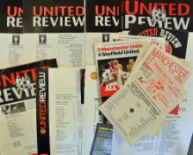 Collection of Manchester United Youth match programmes mainly modern, some earlier, some duplication