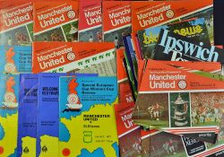 1977/78 Manchester United match programmes to include homes (27) plus away programmes (21),