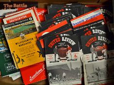 Collection of Manchester United match programmes from 1950's, good content of 1960's plus United