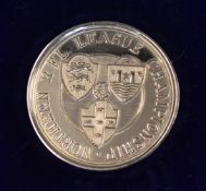 1969/70 Northern R.F.L. League Championship runners-up medal - silver medal won by Leeds and