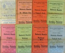 Pre-war Dulwich Hamlet 1930/31 football programme Tufnell Park 1932/33 Nunhead, Woking, Tufnell