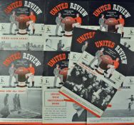 1949/50 Manchester United home match programmes to include Burnley, Portsmouth (FAC), Liverpool,