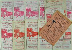 Selection of Barnsley home programmes to include 1950/51 Manchester City 1955/56 Blackburn Rovers (