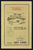 1950 Middlesbrough v Sunderland football programme: Scarce issue from 14 October 1950, in
