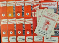 Collection of 1950s onwards Bournemouth home programmes to includes 1951/52 Torquay Utd 1954/55