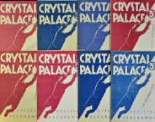 Selection of Crystal Palace home programmes to include 1951/52 Bristol Rovers, Ipswich Town,