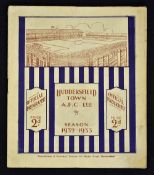 1932/33 FA Cup Semi-Final Manchester City v Derby County football programme at Leeds Road,