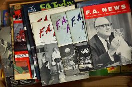 A mixed bag (or box) of football memorabilia to include a wide variation of items, worth a good