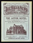 1924/25 Aston Villa v Manchester City match programme dated 10 April 1925 Division 1 game. Very