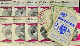 Collection of Hearts match programmes for 1969/70 complete season homes (17), aways missing