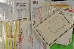 Reserve Football programmes: Swindon 160 programmes, mostly single sheets from the 1990's, all in