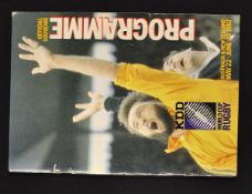Rugby World Cup 1987 Overall Programme for the Pool stages