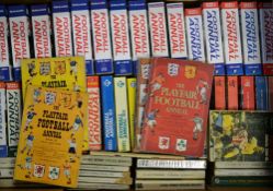 Football Annuals Nationwide to 2017/18 plus 1950s Playfair annuals, 1960s Playfair Annuals, some