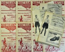 Selection of football programmes to include Luton Town 1953/54 Rotherham Utd, Stoke City 1954/55