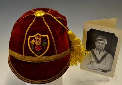 British Isles Rugby League Players Cap - presented to Derek 