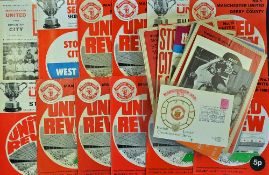 1971/72 Manchester United match programmes to include homes (25) including Coventry City (Friendly),