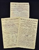 1945/46 Aston Villa v Wolves/Sheffield Utd football programme - Leicester City/Leeds Utd Reserves