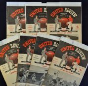 Selection of Manchester United home match programmes 1950/51 Huddersfield Town 1951/52 Arsenal,