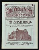1924/25 Aston Villa v Sheffield Utd Division 1 match programme at Villa Park dated 17 January