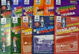 1996 UEFA Euro 96 Tournament match programmes to include Group A England v Switzerland v Scotland