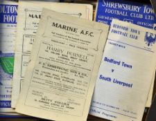 Selection of football match programmes from 1950's, 1960's and some 1970's, wide variety of clubs (