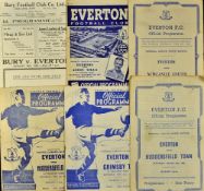 Selection of Everton home programmes to include 1945/46 Huddersfield Town, Newcastle Utd 1946/47