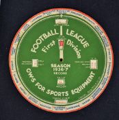 Rare 1936/37 Football League 1st Division Winners (Manchester City) plus FA Cup record for the cup