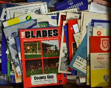 Collection of football match programmes mainly 1960's, some 1970's and a few later. Good variety