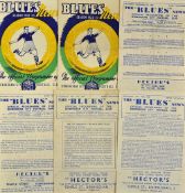 Selection of Birmingham City home programmes to include 1945/46 Watford, Charlton Athletic 1946/47