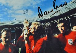 Martin Peters 1966 World Cup signed print in final colours, framed measures 34x29cm approx.