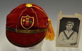 British Isles Rugby League Players Cap - presented to Derek 