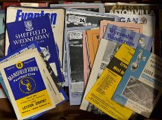 Collection of football match programmes from 1950's onwards to include a variety of clubs and